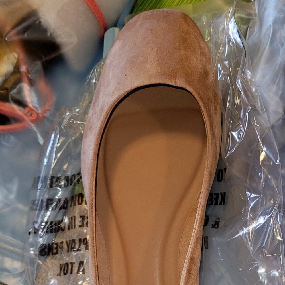 SHIEN Square Toe Ballet Flats